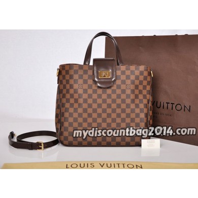 2014 louis vuitton damier ebene canvas handbag cabas rosebery n41177 GL00280