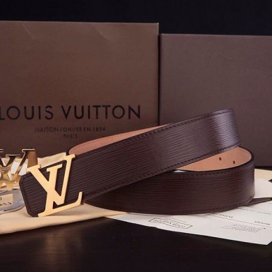 2015 Louis Vuitton belts 9782 burgundy GL00945