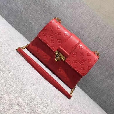 2017 louis vuitton original leather saint sulpice pm M43393 red GL01990