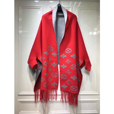 AAA 1:1 Louis vuitton lambswool & cashmere Shawl 71150 red GL01229