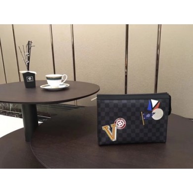 Best 1:1 Louis Vuitton POCHETTE VOYAGE N64442 black GL03049