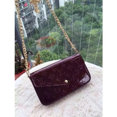 Cheap Louis Vuitton Monogram Vernis Mini Bag 61293 Purple GL01851