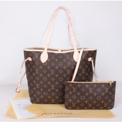 Cheap Replica 2014 louis vuitton monogram canvas bag neverfull pm m41000 beige GL04015