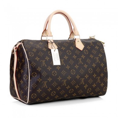 Copy Best Quality Louis Vuitton Speedy 35 with Shoulder Strap M40392 GL00502