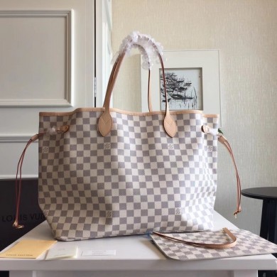 Copy Louis Vuitton Damier Azur Original NEVERFULL GM N41360 GL04317