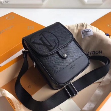 Copy Louis vuitton MESSENGER PM M53495 black GL00737