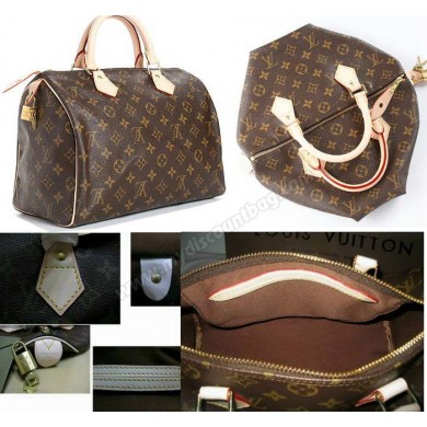 Copy Louis Vuitton Monogram Canvas Speedy 30 M41526 GL01634