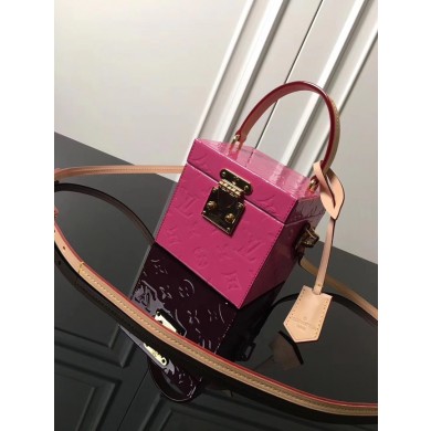 Copy Louis Vuitton Monogram Vernis Original BLEECKER BOX M52464 rose GL00982