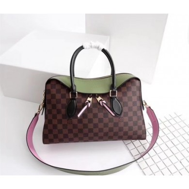 Fake 1:1 Louis Vuitton Damier Ebene Canvas TUILERIES TOTE Bag M41455A Green GL04374