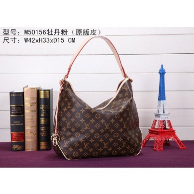 Fake 2015 louis vuitton monogram canvas delightful mm m50157 rose GL04012