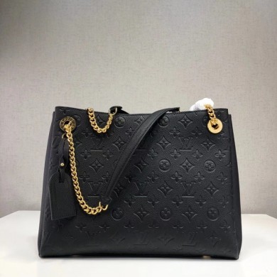 Fake Imitation Louis Vuitton Original Monogram Empreinte SURENE MM M43758 black GL00923