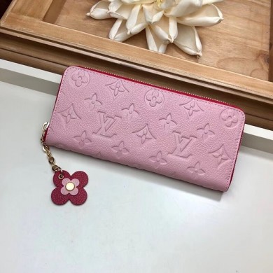 Fake Louis vuitton CLEMENCE WALLET M63920 Pink GL01318