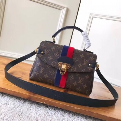 Fake Louis Vuitton GEORGES BB M43866 blue&red GL01247