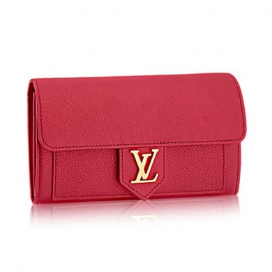 Fake Louis Vuitton LockMe Wallet M60863 Dahlia GL03743