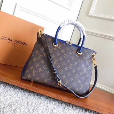 Fake Louis Vuitton Monogram Canvas Pallas Original leather M42810 blue GL00702