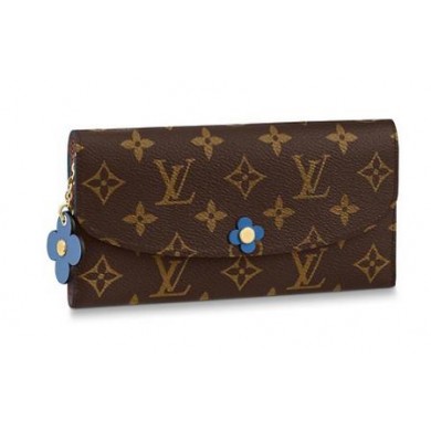 High Quality Louis Vuitton EMILIE WALLET M63895 Bleu Jean Blue GL03431