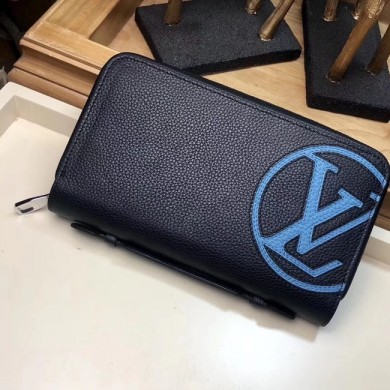 High Quality Louis Vuitton ZIPPY BRAZZA WALLET M41503 Black GL00881