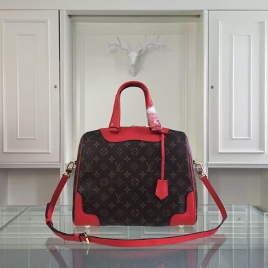 Imitation Louis Vuitton Monogram Canvas Retiro NM M50057 Red GL03538