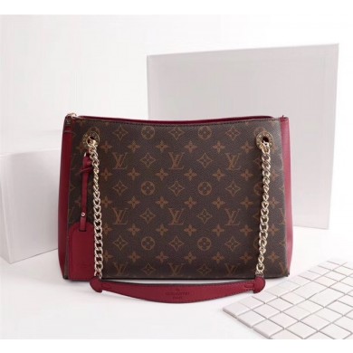 Imitation Louis vuitton monogram canvas SURENE MM M43755 Bordeaux GL04378