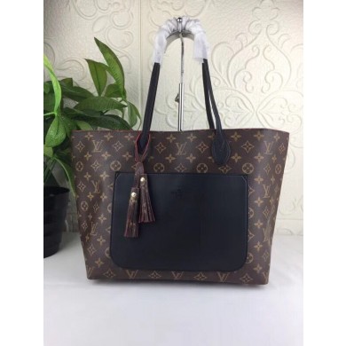 Imitation Luxury Louis Vuitton Monogram Canvas M40998 Black GL01735