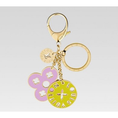 Imitation Top Louis Vuitton handbag looping key ring m66006 (yellow violet) GL01557