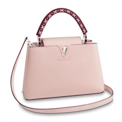 Knockoff 1:1 Louis Vuitton CAPUCINES PM M52388 PINK GL02416