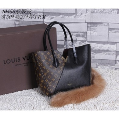 Knockoff Cheap Louis Vuitton Monogram Canvas KIMONO Bag 40458 Black GL02957