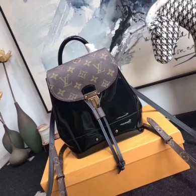 Knockoff Louis Vuitton HOT SPRINGS Monogram Canvas Mini knapsack 53545 black GL01993