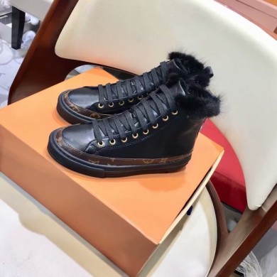 Knockoff Louis Vuitton STELLAR SNEAKER BOOT LV893SY black GL00517