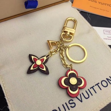 Louis vuitton BLOOMING FLOWERS BAG CHARM AND KEY HOLDER M63084 GL01232