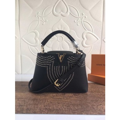 Louis vuitton CAPUCINES BB M53216 Black GL00459