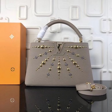 Louis Vuitton CAPUCINES PM M48864 grey GL02312