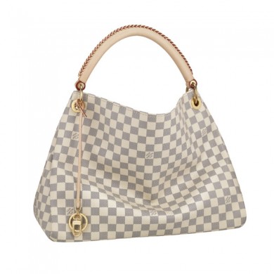 Louis vuitton Damier Azur Artsy MM N41174 Handbag White GL00805