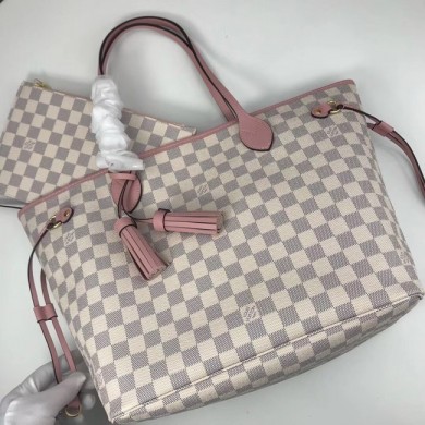 Louis Vuitton Damier Azur Original NEVERFULL N44363 GL04477