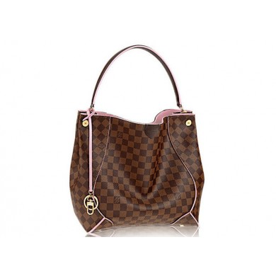 Louis Vuitton Damier Ebene Canvas Caissa Hobo N41556 GL02679