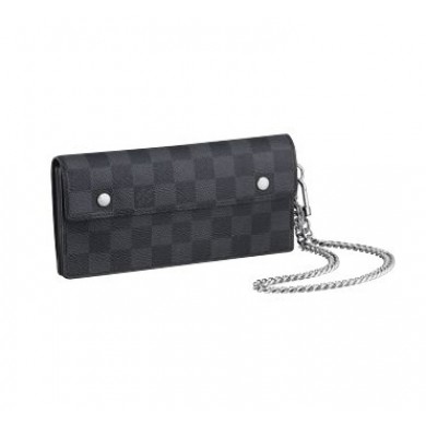 Louis Vuitton Damier Graphite Canvas Accordeon Wallet N60023 GL01326