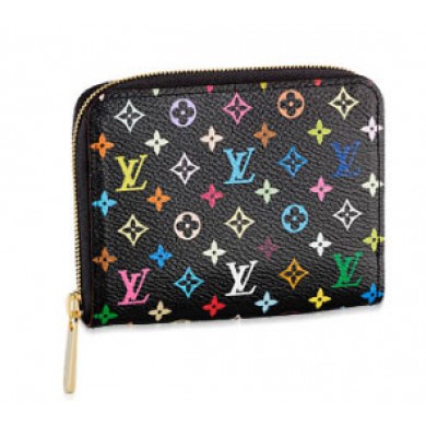 Louis Vuitton handbag monogram multicolore zippy coin purse m66549 (black) GL01914