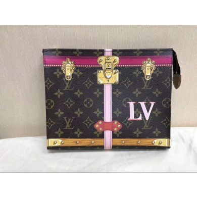 Louis Vuitton Limited Edition Toiletry Pouch 26 Summer Trunk 61692 GL04053