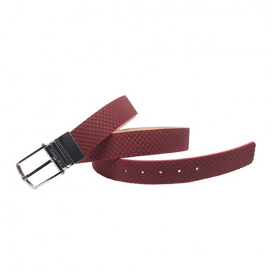 Louis Vuitton LV Initiales Suede Leather Belt M3248S Red GL04205