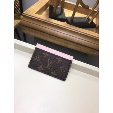 Louis Vuitton Monogram Canvas CARD HOLDER M60703 pink GL02811