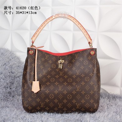 Louis Vuitton Monogram Canvas Cata Bag 41620 Red GL04601