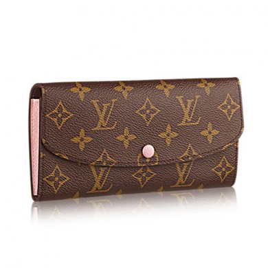 Louis Vuitton Monogram Canvas Emilie Wallet M61289 Rose Ballerine GL01471