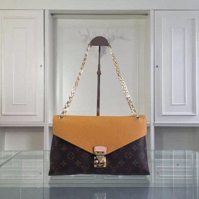 Louis Vuitton Monogram Canvas Pallas Chain 41246 Yellow GL03520