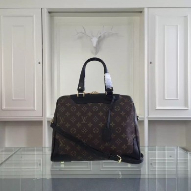 Louis Vuitton Monogram Canvas Retiro NM M50057 Black GL00666