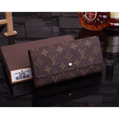 Louis Vuitton Monogram Canvas Sarah Wallet M61734 Brown GL02462