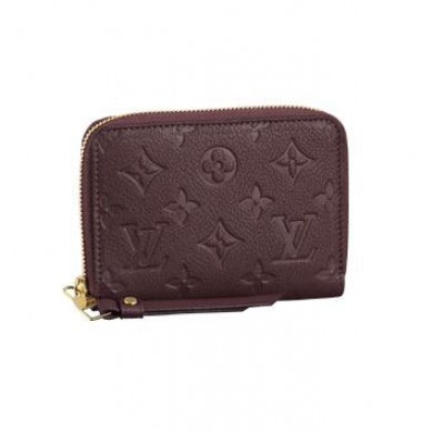 Louis Vuitton Monogram Empreinte Secret Compact Wallet M93429 Purple red GL01900