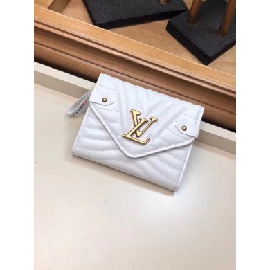 LOUIS VUITTON NEW WAVE COMPACT WALLET M63427 white GL03135