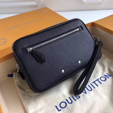 Louis vuitton original KASAI CLUTCH M51823 Black GL03146