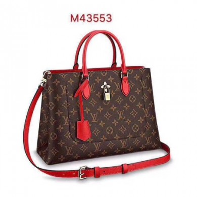 Louis vuitton original monogram canvas Flower tote 43553 red GL00146