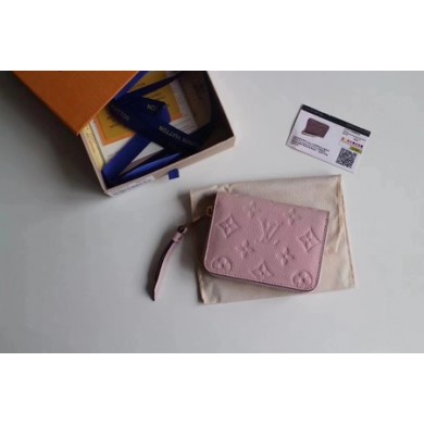 louis vuitton original Monogram Empreinte coin purse Ariane 60574 pink GL02027